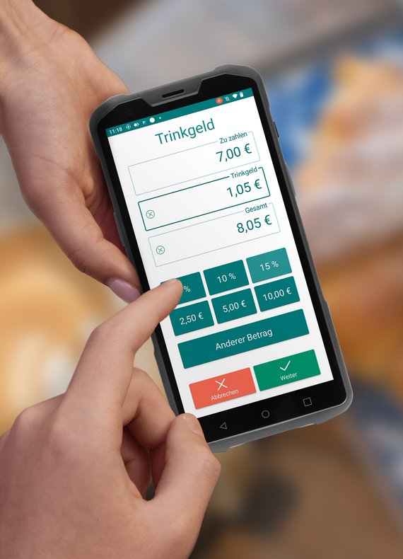 Trinkgeld-Booster: Automatische Trinkgeldabfrage auf mobiler Vectron-Kasse